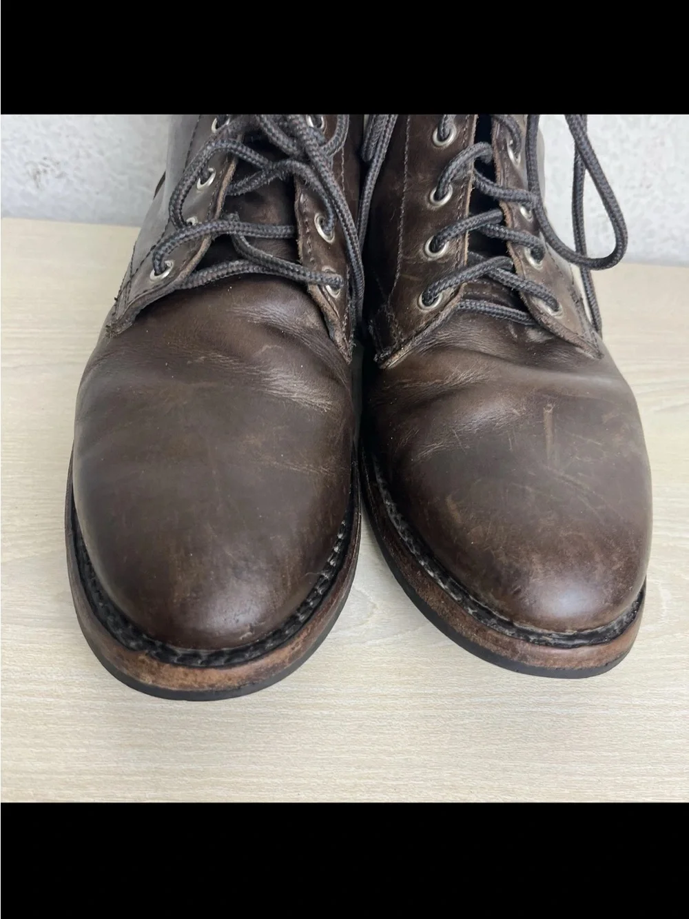 Thursday President Boots Men’s Size 8 Brown Leather Lace Up